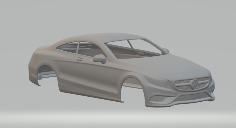 Mercedes S-Class Coupe Modèles 3D en vedette .c4d .max .obj .3ds .fbx .stl .blend 