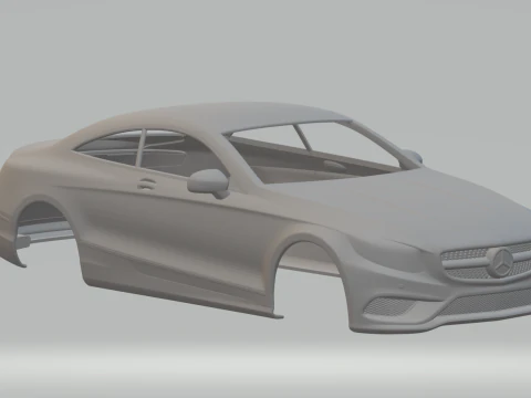 Mercedes S-Class Coupe 3D Print Model
