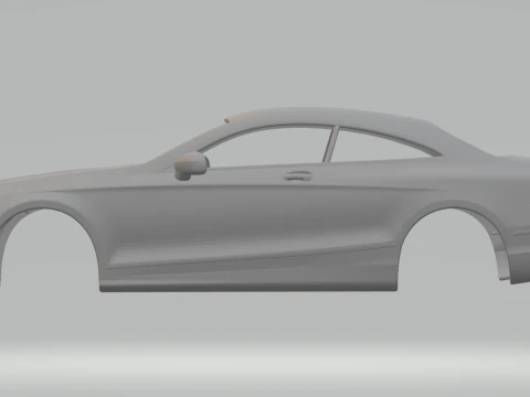 Mercedes S-Class Coupe 3D Print Model