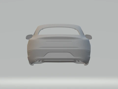 Mercedes S-Class Coupe 3D Print Model