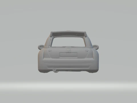Renault clio race car 3D Print Model