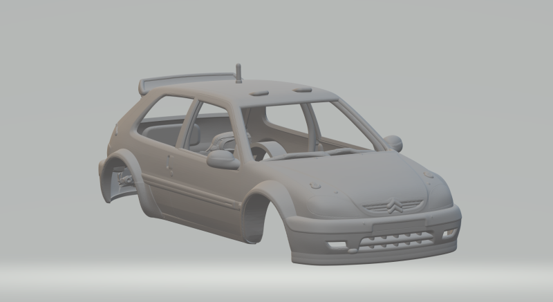 Citroen saxo 3D-Druckmodell .c4d .max .obj .3ds .fbx .stl .blend 