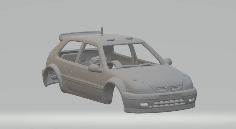 Citroen saxo 3D Print Model .c4d .max .obj .3ds .fbx .stl .blend 