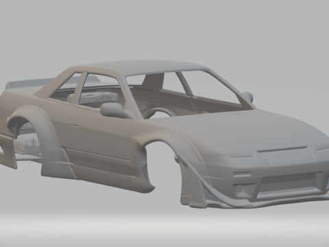 Nissan Silvia S13 Onevia 3D Print Model