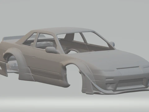 日産 シルビア S13 ワンビア 3Dプリントモデル
