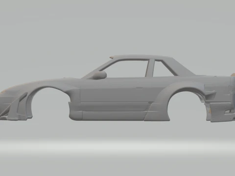 Nissan Silvia S13 Onevia 3D Print Model