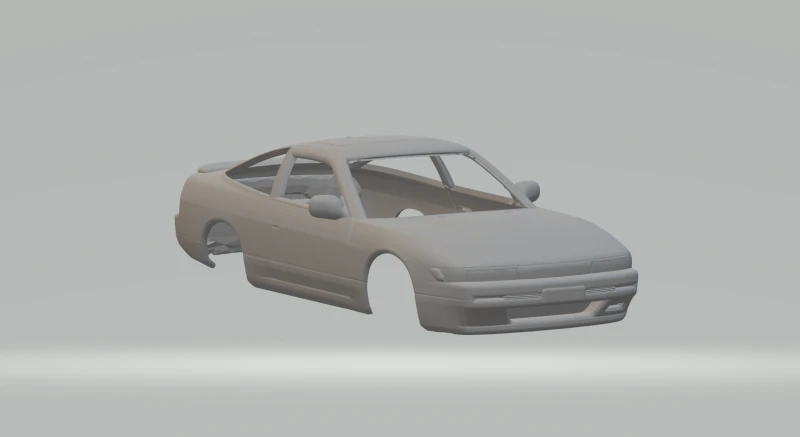 Nissan SilEighty 3D Print Model .c4d .max .obj .3ds .fbx .stl .blend 