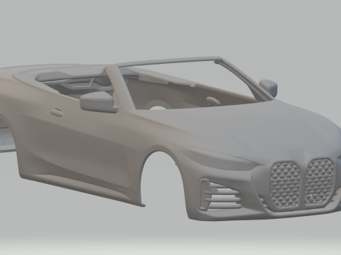 M440 cabriolet 3Dプリントモデル