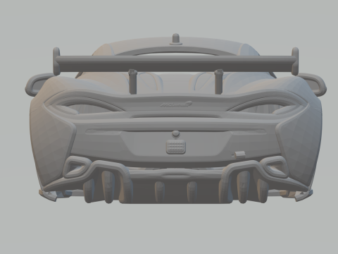 Mclaren 570 gt4 3Dプリントモデル
