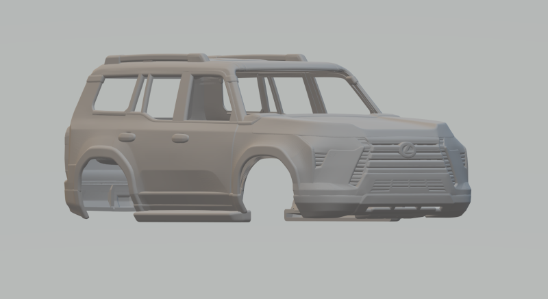 Lexus gx overtrail 2024 3D printmodel .c4d .max .obj .3ds .fbx .stl .blend