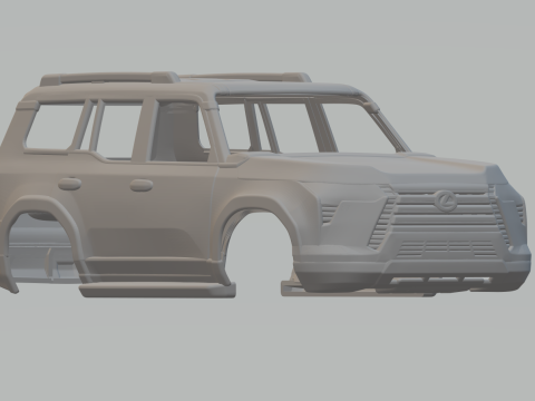 Lexus gx overtrail 2024 Modello di stampa 3D