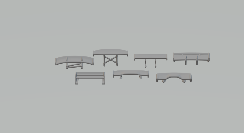 Spoiler for diecast customization Modelo de impresión 3D .c4d .max .obj .3ds .fbx .stl .blend