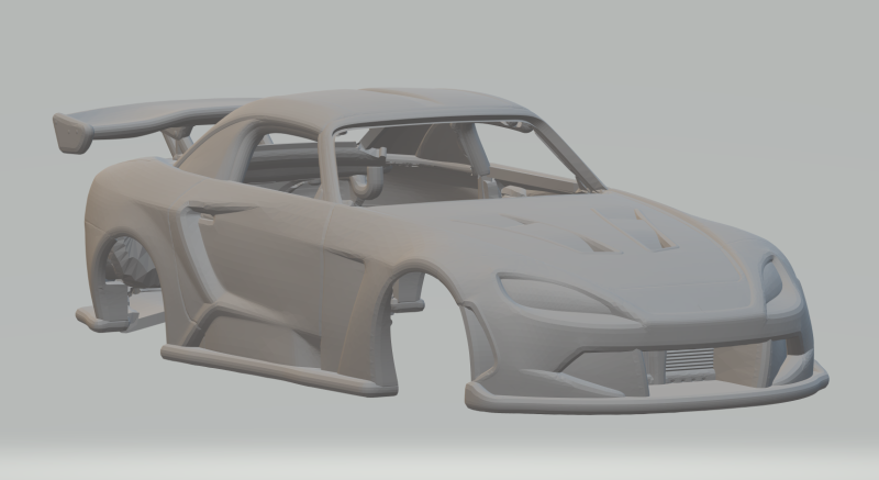 Honda s2000 custom Modello di stampa 3D .c4d .max .obj .3ds .fbx .stl .blend 