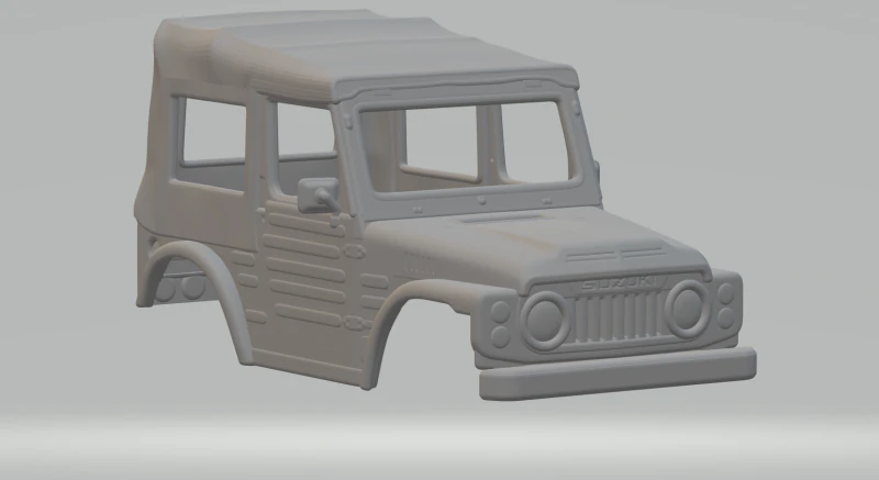Suzuki jimny 3D Print Model .c4d .max .obj .3ds .fbx .stl .blend 