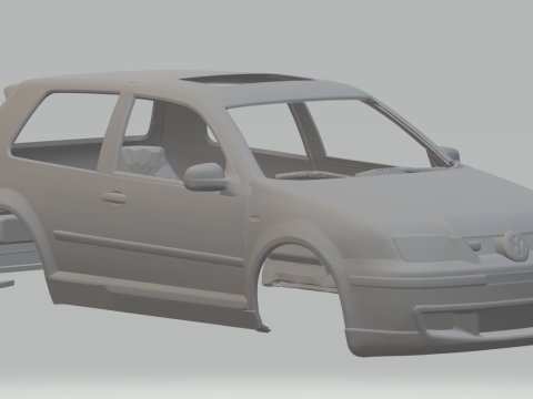 Vw golf custom 3Dプリントモデル