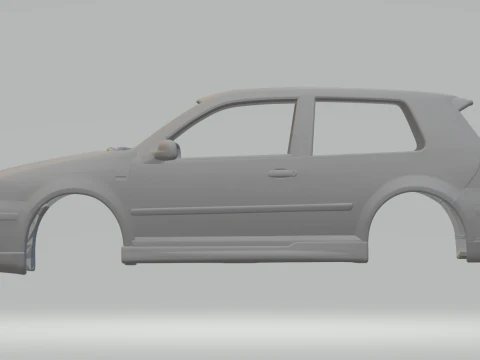 Фольксваген Гольф Кастом 3D Принт Модель