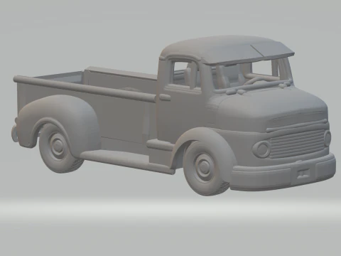 Mercedes 1111 custom truck 3D Print Model