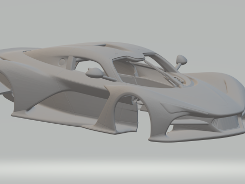 Zenvo aurora 3D-printmodel