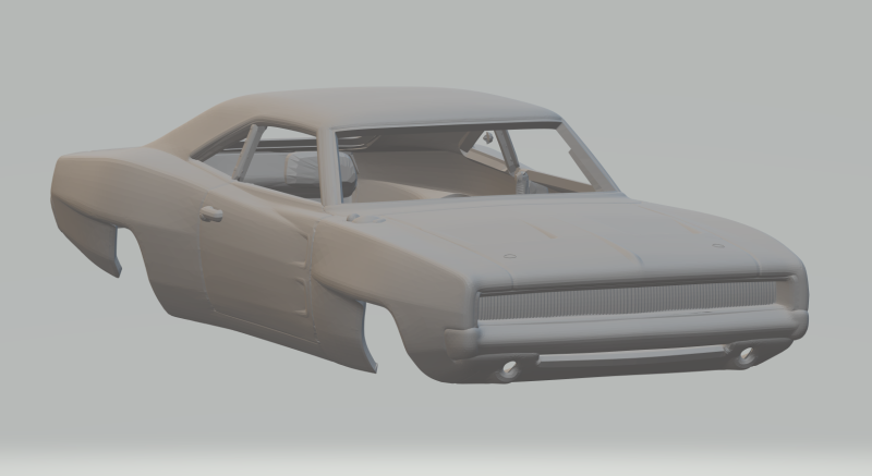 Dodge charger widebody Modelo de impresión 3D .c4d .max .obj .3ds .fbx .stl .blend