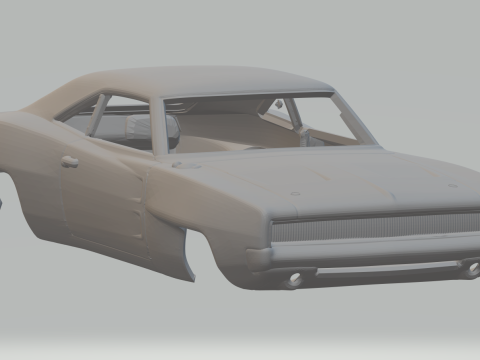 Dodge charger widebody 3D Print Model