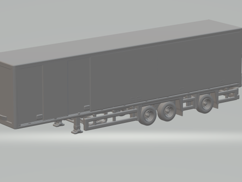 Trailer box euro 2 Modelo de Impressão 3D
