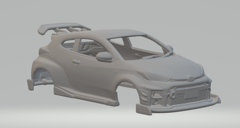 Toyota yaris 3D Print Model .c4d .max .obj .3ds .fbx .stl .blend 