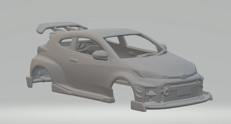 Toyota yaris 3D Print Model .c4d .max .obj .3ds .fbx .stl .blend