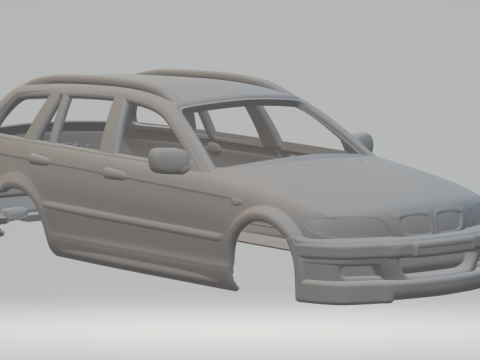 M3 Touring 2000 slot car 3Dプリントモデル