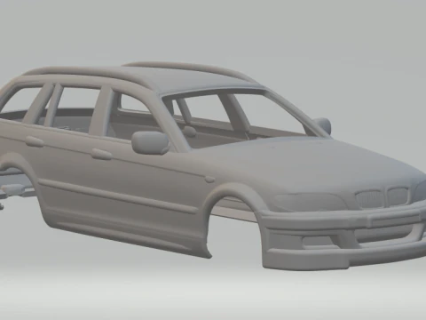 M3 Touring 2000 slot car 3D Print Model