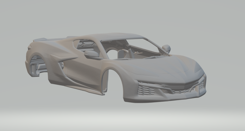 Chevrolet corvette z06 2023 Modèles 3D en vedette .c4d .max .obj .3ds .fbx .stl .blend 