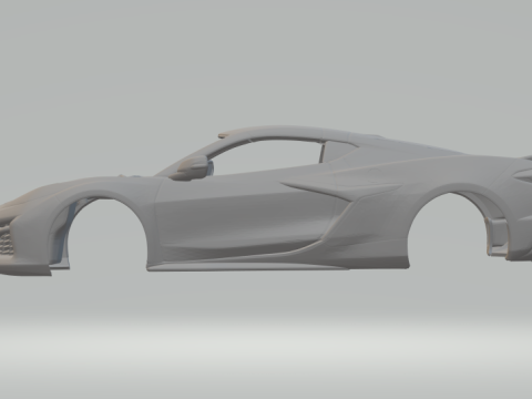 Chevrolet corvette z06 2023 Modèles 3D en vedette