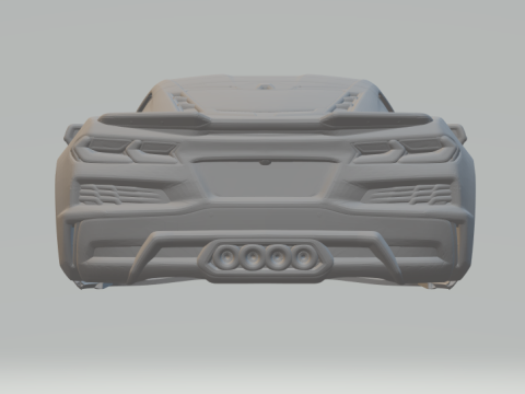 Chevrolet corvette z06 2023 Modèles 3D en vedette