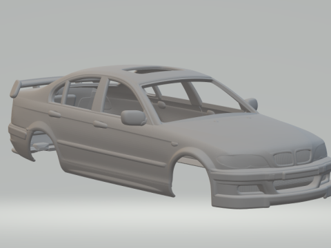 M3 sedan 2004 3Dプリントモデル