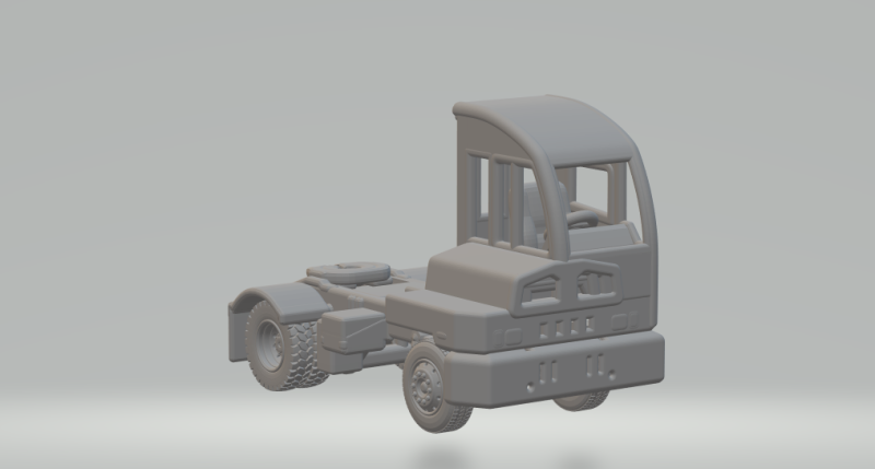Autocar terminal truck Modelo de impresión 3D .c4d .max .obj .3ds .fbx .stl .blend 