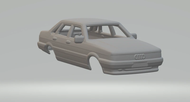 Audi 80 3D Print Model .c4d .max .obj .3ds .fbx .stl .blend 