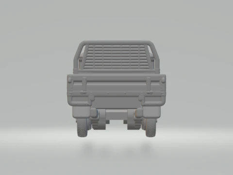 Toyota hj45 flatbed 3D Print Model