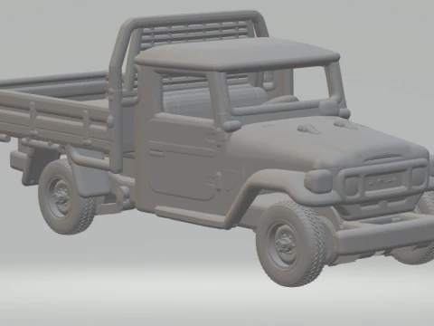 Toyota hj45 flatbed 3D Print Model