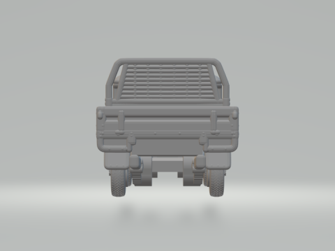 Toyota hj45 flatbed 3D 打印模型