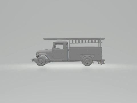 Toyota hj45 service truck 3D Print Model