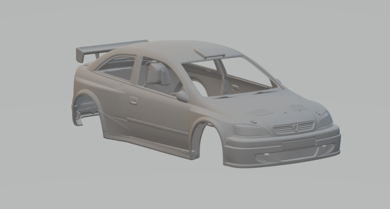 OPEL ASTRA RACE CAR 3D 프린트 모델 .c4d .max .obj .3ds .fbx .stl .blend 