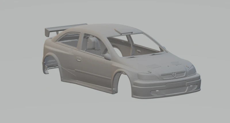 OPEL ASTRA RACE CAR 3D Print Model .c4d .max .obj .3ds .fbx .stl .blend 