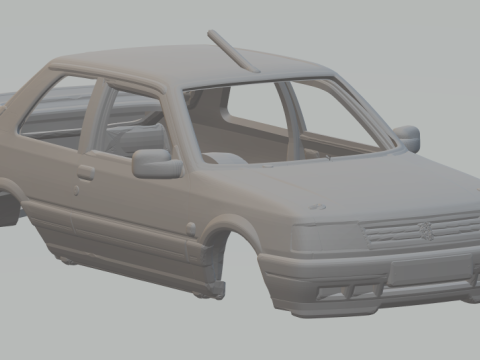 Peugeot 309 Modello di stampa 3D