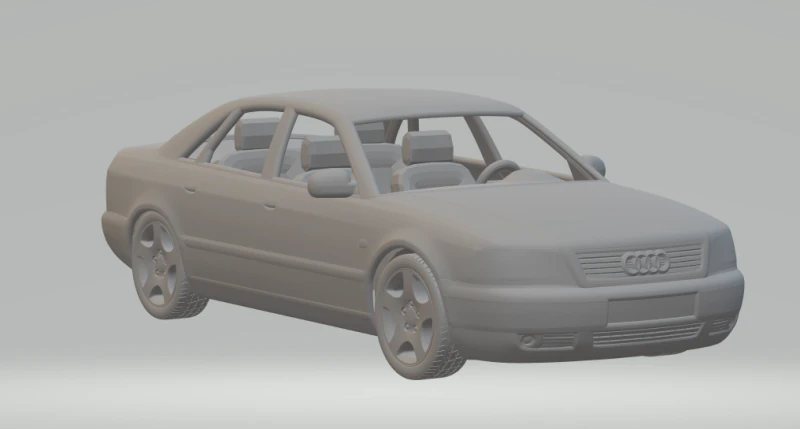 Audi a8 1999 3D Print Model .c4d .max .obj .3ds .fbx .stl .blend 