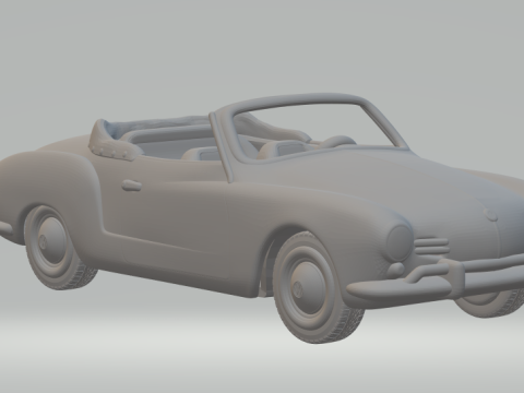 Karmann ghia 3D Baskı Modeli