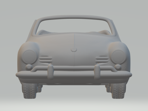 Karmann ghia 3D Baskı Modeli