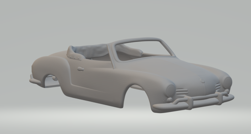 Karmann ghia slotcar Modelo de impresión 3D .c4d .max .obj .3ds .fbx .stl .blend
