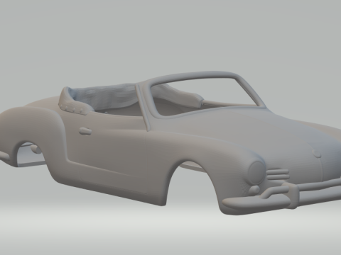Karmann ghia slotcar 3D Print Model