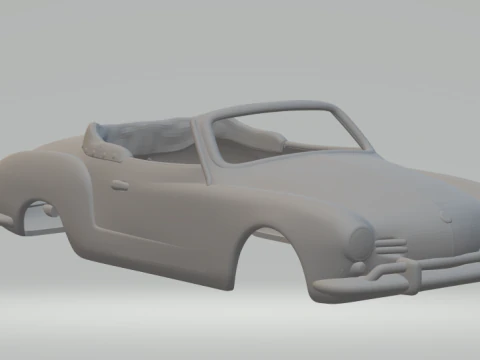 Karmann ghia slotcar 3D Print Model