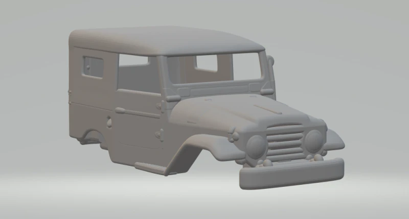 Toyota land cruiser canvas 3D Print Model .c4d .max .obj .3ds .fbx .stl .blend 