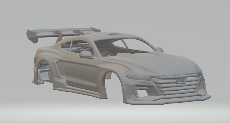 Mustang custom Model do druku 3D .c4d .max .obj .3ds .fbx .stl .blend